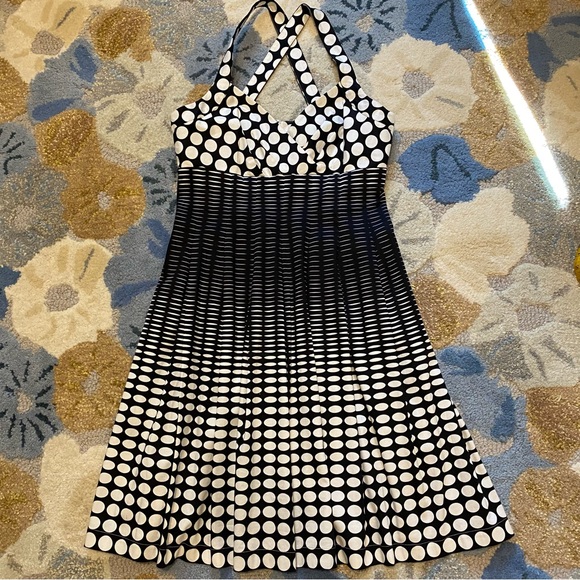 Calvin Klein Surplice Fit & Flare Midi Dress - Picture 3 of 7